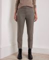 Turn Up Houndstooth Check Wool Trousers, Navy Brown Dogtooth | Really Wild | Model Image One