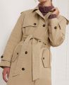 Belted Cotton Trench Coat, Beige | Really Wild | Model Detail