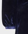 Velvet Silk Midi Dress, Midnight Blue | Really Wild Clothing | Cuff Detail