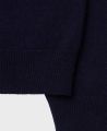 Fuller Cashmere Blend Hoodie, Navy | Really Wild Clothing | Detail