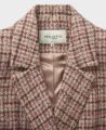 Savoy Wool Mohair Blend Jacket, Pink Brown Check | Really Wild Clothing | Details