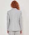 Elizabeth Herringbone Wool Blend Jacket, Blue | Really Wild Clothing | Model Image Back