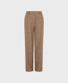 Rosemont Cotton Wool Blend Straight Leg Trouser, Brown | Really Wild Clothing | Flat lay