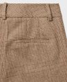 Rosemont Cotton Wool Blend Straight Leg Trouser, Brown | Really Wild Clothing | Detail