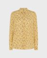 Cotton Silk Blend Classic Shirt, Yellow | Really Wild Clothing | Flat lay