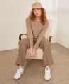 Rosemont Cotton Wool Blend Straight Leg Trouser, Brown | Really Wild Clothing | Model Edit