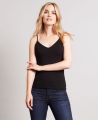 Plain Camisole in Black | Really Wild Clothing | Shirts and Blouses | Front image on model 