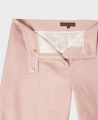 Knee Length Shorts in Blush Pink | Really Wild Clothing | Shorts | Detail on zip opening 