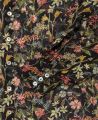 Liberty Chiffon Tie-Neck Shirt Night Floral | Really wild clothing | Shirts | Detail on cuff 