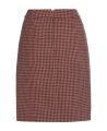 Patch Pocket Skirt in Raspberry Pink Dogtooth 