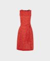 Tie Belt Dress in Red Daisy | Dresses | Really Wild | Flat Shot