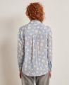 Emin Relaxed Floral Printed Shirt, Blue | Really Wild Clothing | Model Back 