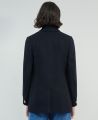 Lennox Double Breasted Wool Blazer, Navy Blue | Really Wild Clothing | Model Back