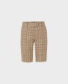 Tweed Shorts with Patch Pockets in Olive Line Rose | Really Wild Clothing | Shorts | Front image 